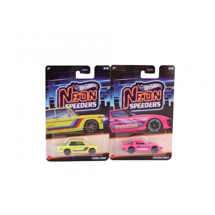 HLH72 Hot Wheels Neon Yarışlar Temalı Arabalar 10 adet koli ile satılır. Koli fiyatıdır.