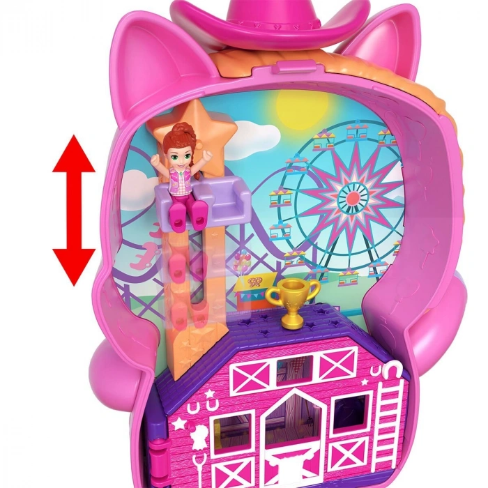 JCR39 Polly Pocket Midilliyle Rodeo Heyecanı Mikro Oyun Seti