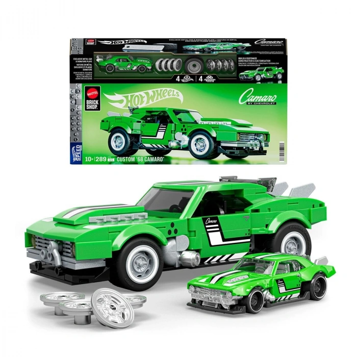 JFT16 Mattel Brick Shop H.W.Speed Serisi-Custom 68 Camaro 289 parça