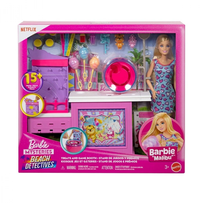 JFV67 Barbie, Oyun Seti ve Aksesuarları- Barbie Mysteries: Beach Detectives