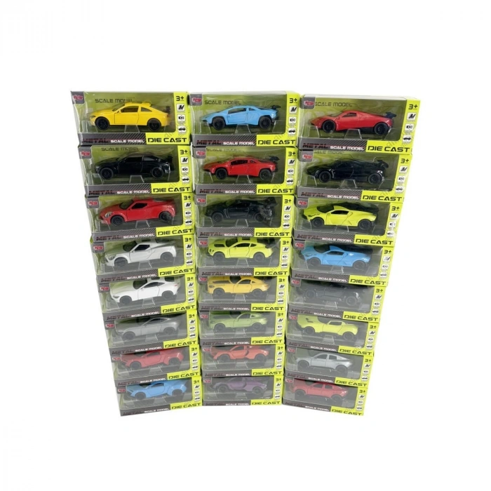 KM-36201A-Vardem Kutulu Çek Bırak 1:36 Metal Araba