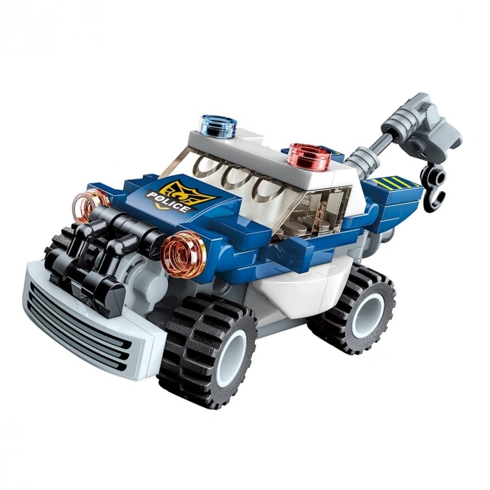 KP-41104 Keepley Polis Araçları Blok Seti -Vagon life