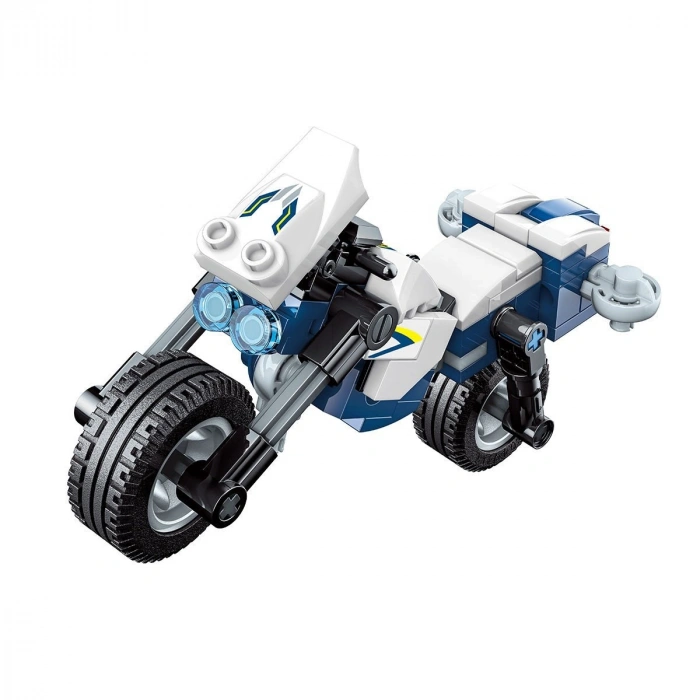 KP-41104 Keepley Polis Araçları Blok Seti -Vagon life