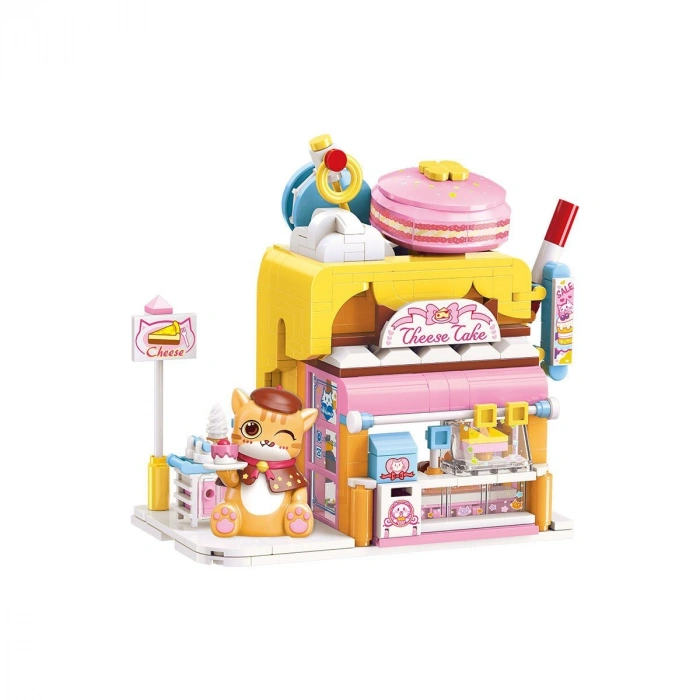 KP28006 Keeppley Lovely Street - Red Cat Cake Shop 364 Parça Yapım Seti