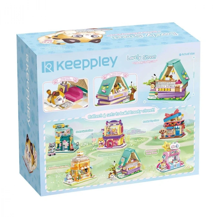 KP28018 Keeppley Lovely Street - Calico Cat Comic House 324 Parça Yapım Seti