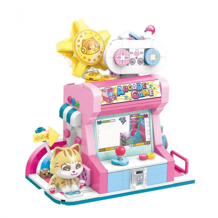 KP28019 Keeppley Lovely Street - Orange Cat Game Room 384 Parça Yapım Seti