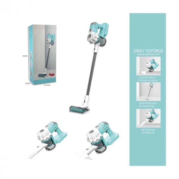 LS8807Q Vardem Dikey Elektrik Süpürgesi  Kapalı Kutu Yeşil-Gri  3 in1