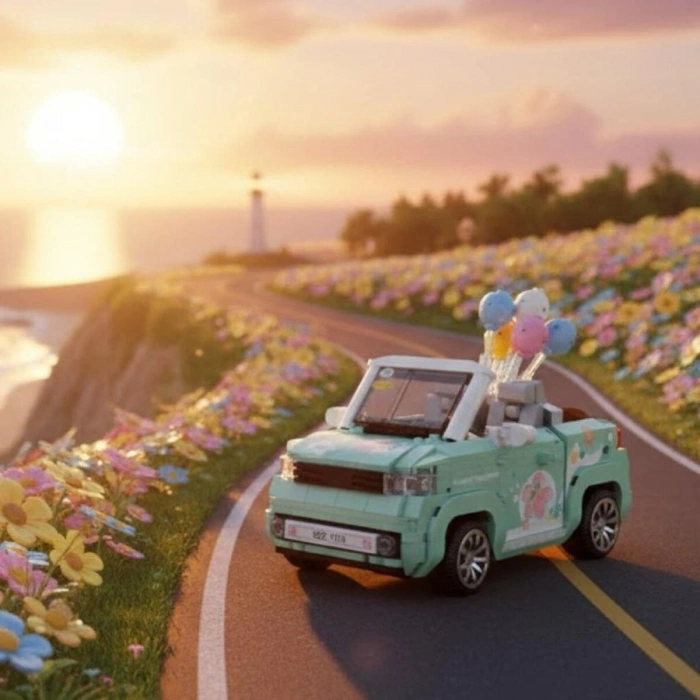 LZ-1132 LOZ BALON ARABASI YEŞİL 779 PARÇA BLOCK OYUNCAK