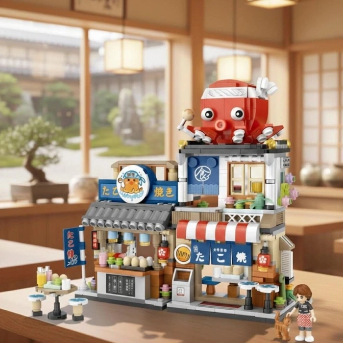 LZ-1218 LOZ JAPON KATLANIR YEMEK SOKAĞI 722 PARÇA BLOCK OYUNCAK