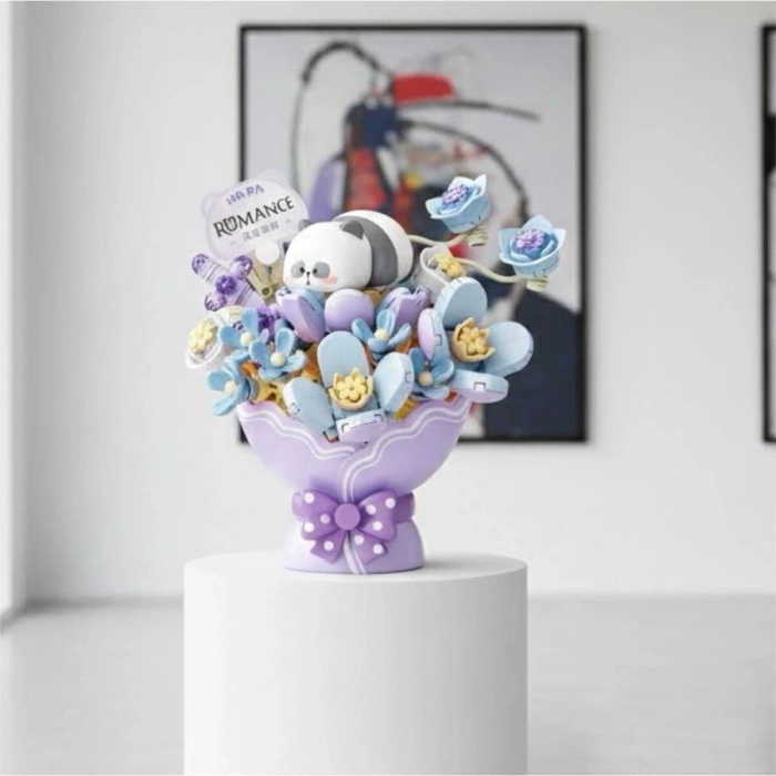 LZ-7302 LOZ MOR MAVİ ÇİÇEK BUKETİ 246 PARÇA BLOCK OYUNCAK