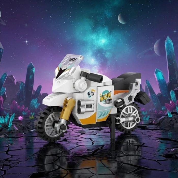 LZ-8624 LOZ MOTORSİKLET 120 PARÇA BLOCK OYUNCAK MİNİ POŞET