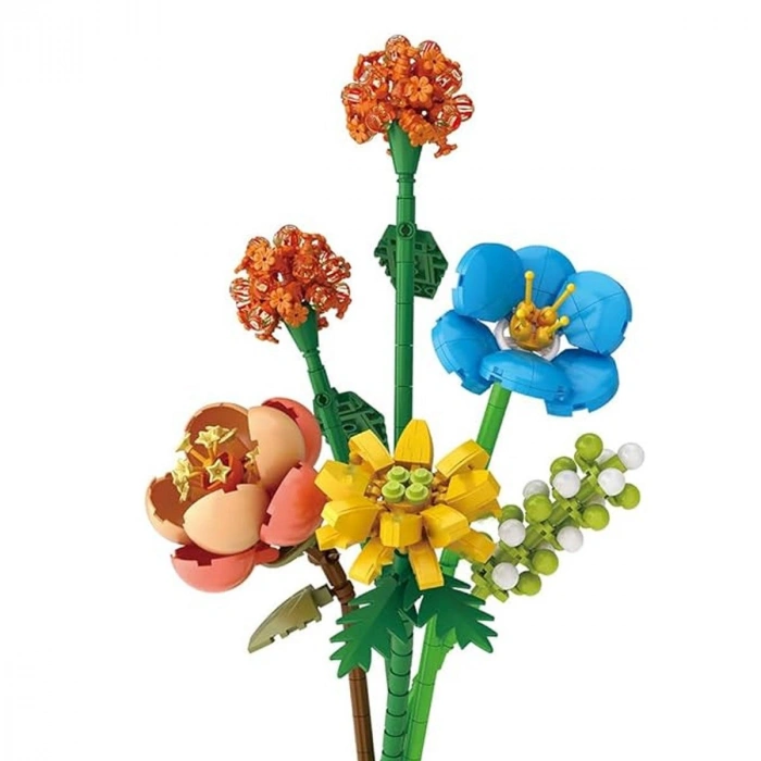 LZ4601 LOZ Eternal Flowers Serisi - Alacakaranlık Turuncu Işık 633 Parça Yapım Seti