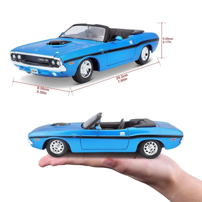 MAY 31264 1970 Dodge Challenger R/T Convertible 1:24 -Necotoys