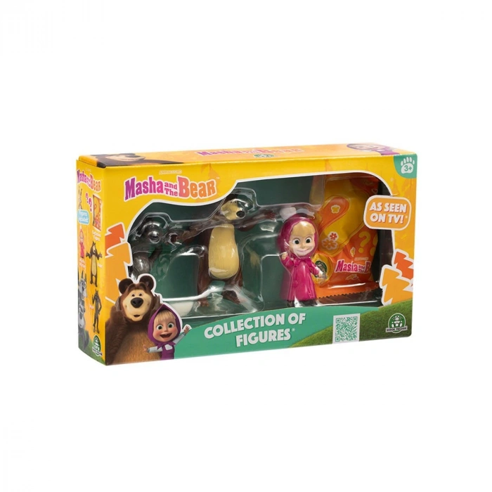 MHA61000 Maşa ve Koca Ayı 4lüı Figür Set