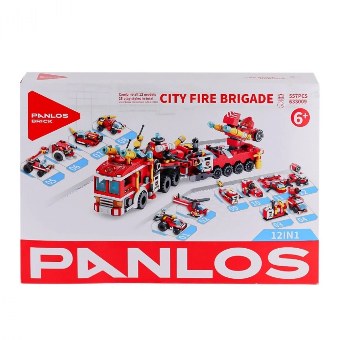 P633009 Panlos Şehir İtfaiyesi 557 Parça Blok Seti -Vagon life