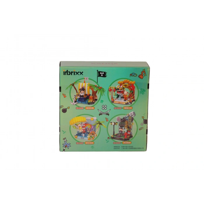 P881005 PANLOS TEDDY AYI KOLEKSİYONU KORSAN 190 PARÇA BLOCK OYUNCAK