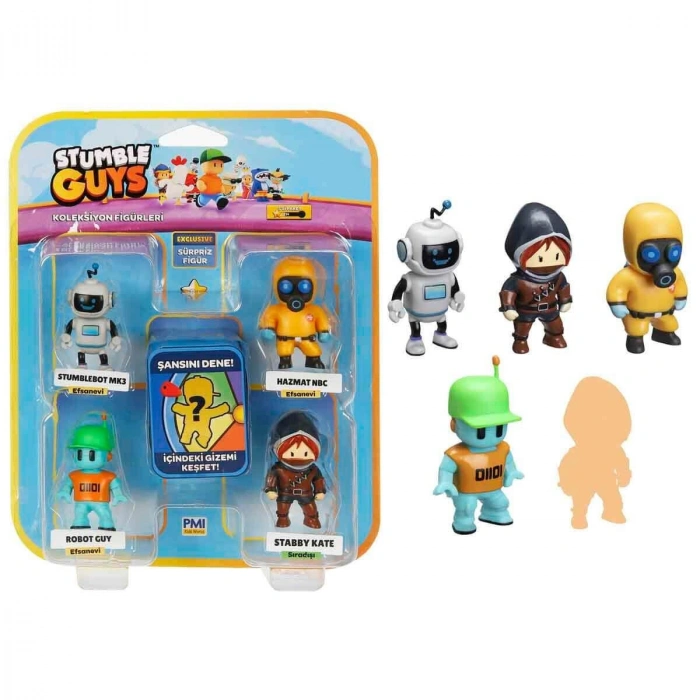 PMI SG2240 Stumble Guys Figür Seti 5li -Necotoys