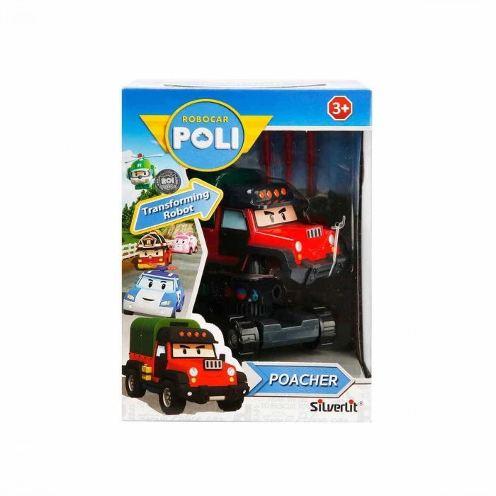 POLI 83360 Robocar Poli Hareketli Figür Poacher