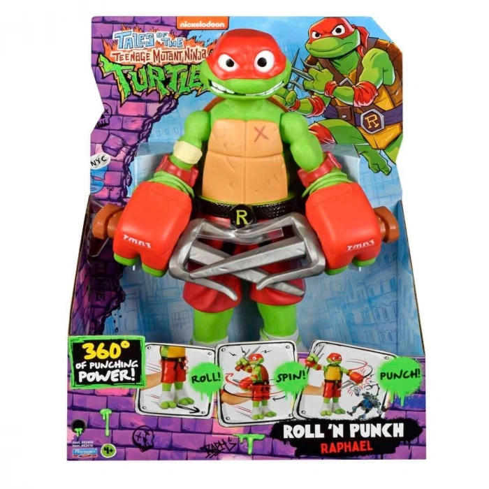 TU844000 TMNT  Roll N Punch Raphael 30 cm Figür - 83418