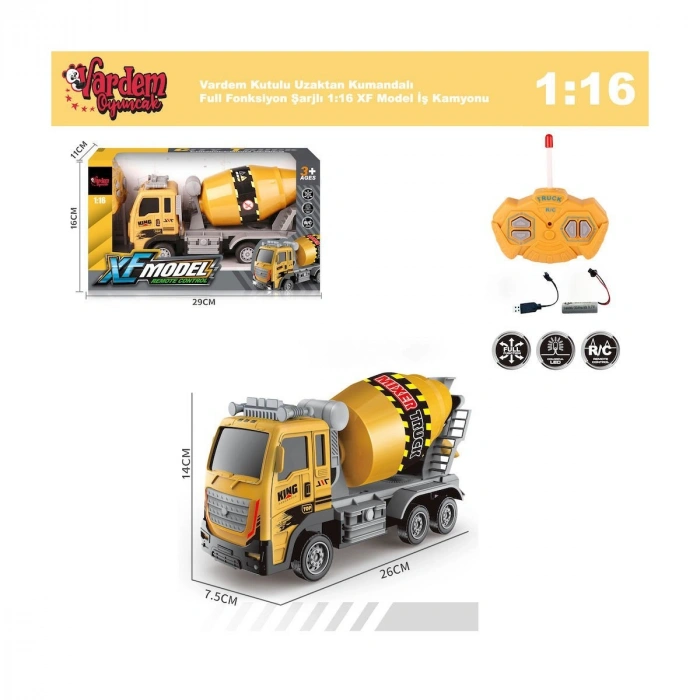 XF-789-110A-1A-3A-4A Kumandalı Şarjlı İş Makinesi -Vardem