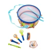4254 SUN-RST-ECH-MÜZİK SET DAVUL 2MARAKAS TEF FLÜT MİKROFON 2BAGET MIZIKA