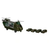 4782 SUN-RYL-MXX-GARAJ SET POLİS AMBULANS ASKER TAŞIYICI HELİKOPTER ARB 3R
