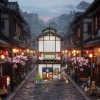 C66019W CADA JAPON SOKAK MANZARASI 1195 PARÇA BLOCK OYUNCAK