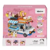 P885301 PANLOS Brick - One Meow Serisi -  Guazinin Dondurma Arabası 723 Parça Yapım Seti