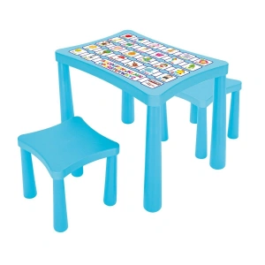 03 493 STORYM İKİ TABURELİ MASA MAVİ