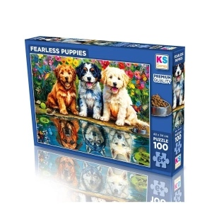 31503 FEARLESS PUPPIES 100 PARÇA PUZZLE