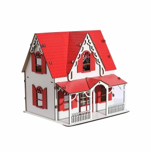 CCY00093 AHŞAP KIRMIZI VİLLA EV