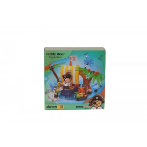 P881005 PANLOS TEDDY AYI KOLEKSİYONU KORSAN 190 PARÇA BLOCK OYUNCAK