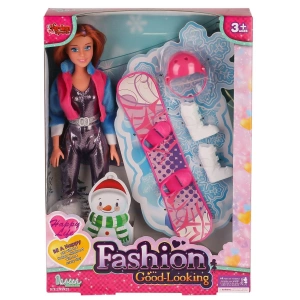 WG-66730-66731 Aksesuarlı Kayakçı Bebek 29 cm -Vardem Oyuncak