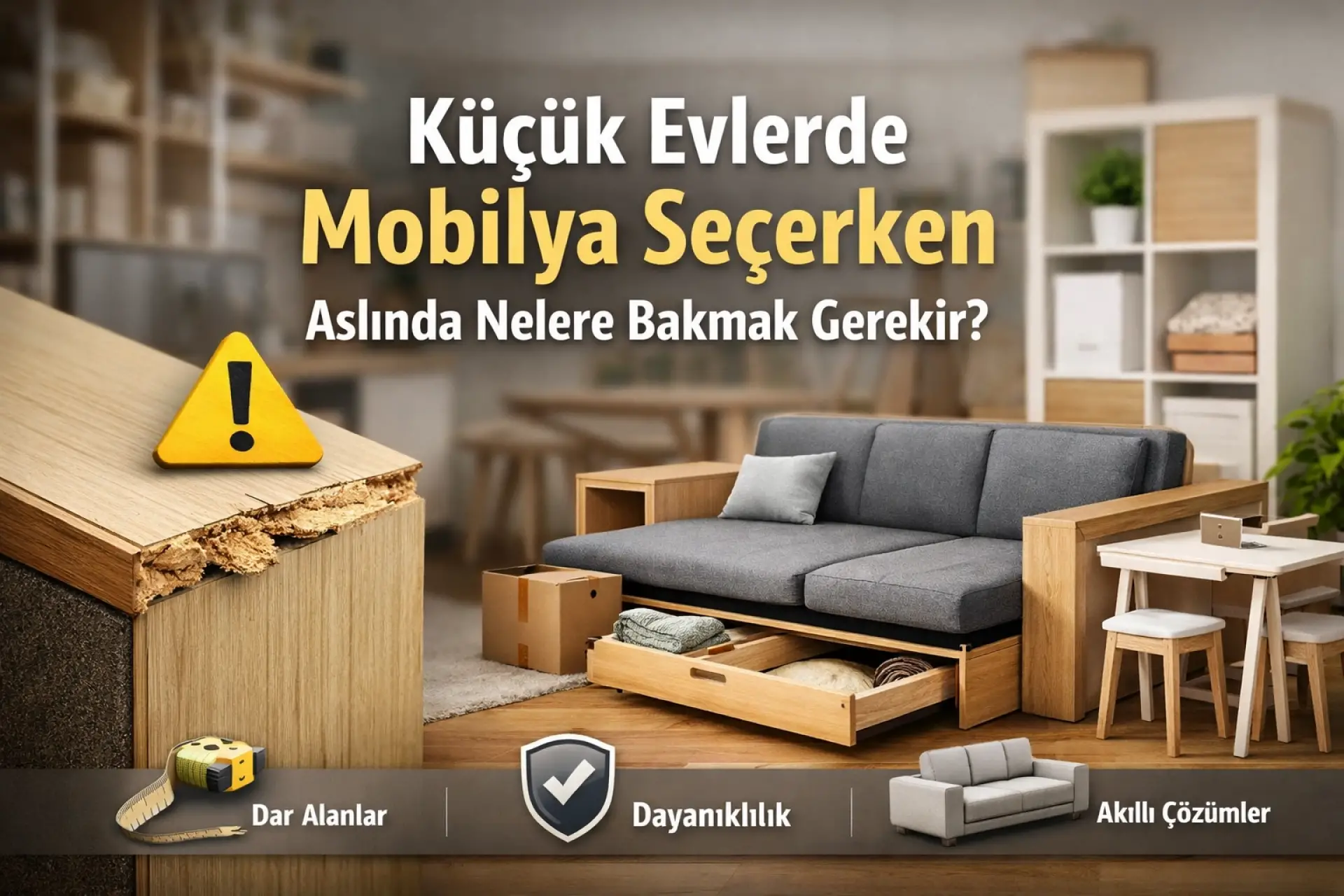 Küçük Evlerde Mobilya Seçerken Aslında Nelere Bakmak Gerekir?