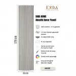 MDF Akustik Panel 60×278 cm – Resif