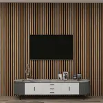 MDF Akustik Duvar Paneli 60×278 cm – Safir Meşe