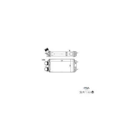 TURBO RADYATÖRÜ (INTERCOOLER) 9824742280 / DS3 2008 208