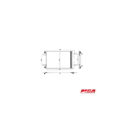 KLİMA RADYATÖRÜ 9816746580 / BERLİNGO C4 JUMPY DS7 3008 308 5008 508 EXPERT TRAVELLER PARTNER RİFTER