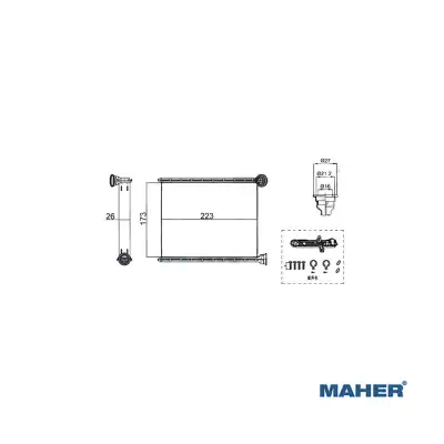 KALORİFER RADYATÖRÜ BRAZING 6448W9 / 508