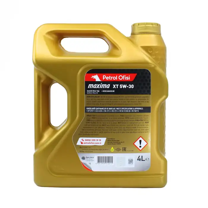 MOTOR YAĞI 5W30 XT 4LT PARTİKÜLSÜZ 6053004XT / TÜM PEUGEOT CİTROEN