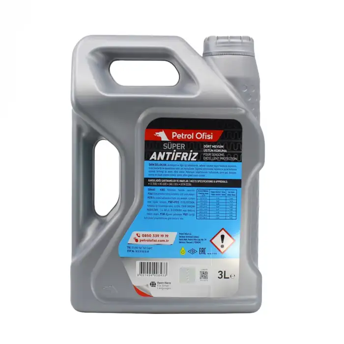 ANTİFRİZ MAVİ 3LT SUPER 000002 / 107 BİPPER 106 206 207 306 307 BRLNGO C3 C4 PRTNR 308 BOXER JUMPER