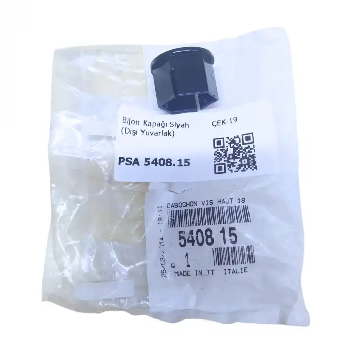 BİJON KAPAĞI (SİYAH YUVARLAK) 540815 / BERLİNGO C3 C4 CELYSEE DS3 2008 208 3008 308 508 PRTNR RFTR