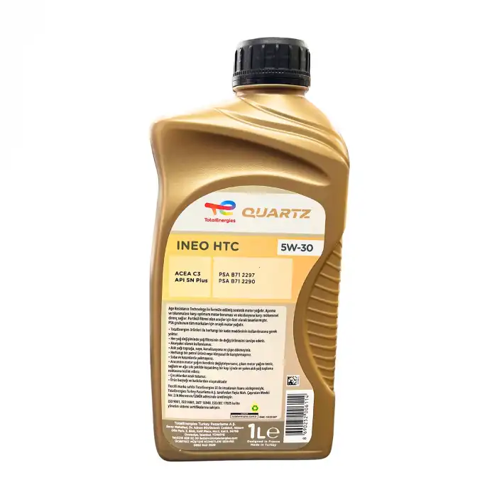 MOTOR YAĞI 5W30 1LT (YAĞLI KAYIŞ) INEO HTC 229113 / TÜM PEUGEOT CİTROEN