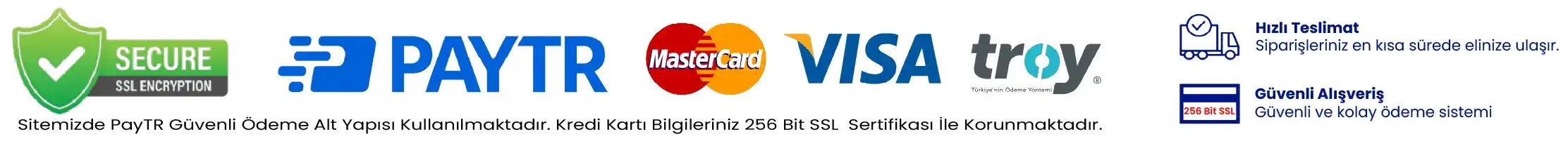 Otodakik.comda yapacağınız tüm alışveriş işlemleri 256bit SSL ile korunmaktadır.