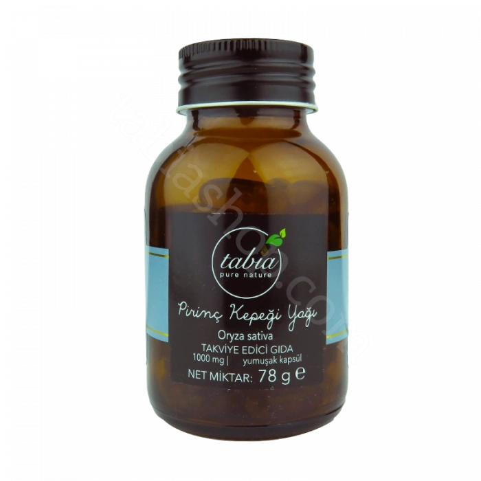 Tabia Pirinç Kepeği Yağı 1000mg - 30 Kapsül