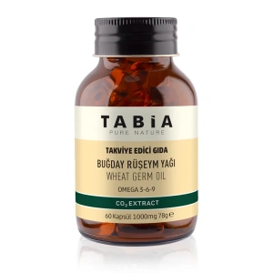 Tabia Buğday Ruşeym Yağı Kapsülü 1000 mg - 60 Kapsül