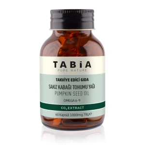 Tabia Sakız Kabağı Tohumu Yağı Kapsülü 1000mg - 60 Kapsül
