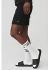 Alo Unisex Throwback Sock Black White