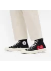 Converse Comme des Garcons x Chuck Taylor All Star Hi Play Black White