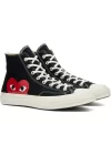 Converse Comme des Garcons x Chuck Taylor All Star Hi Play Black White